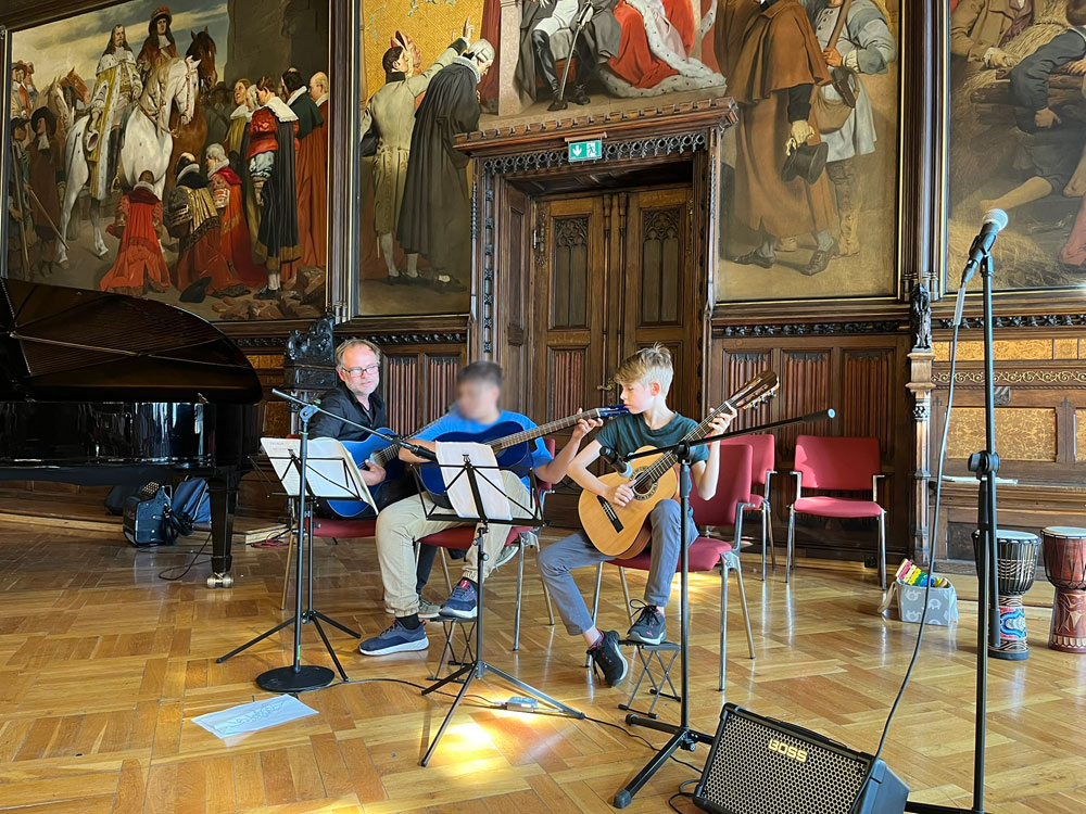 Gitarrentrio, der Lehrer Marcel Trautwein Sommerkonzert 2026